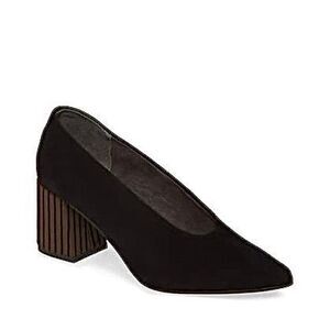SEYCHELLES Make An Entrance Pump Heels size 8 Pointed Toe Black Suede